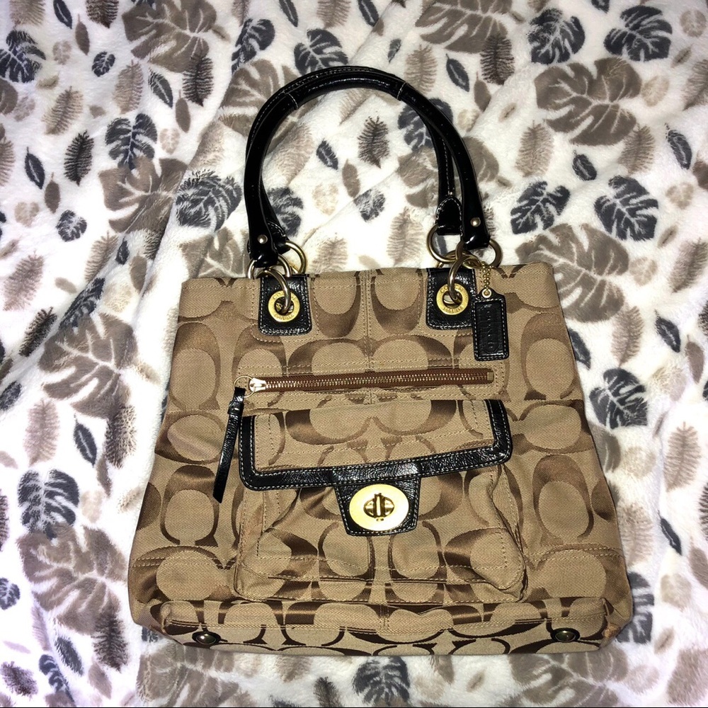 monogram COACH vintage handbag